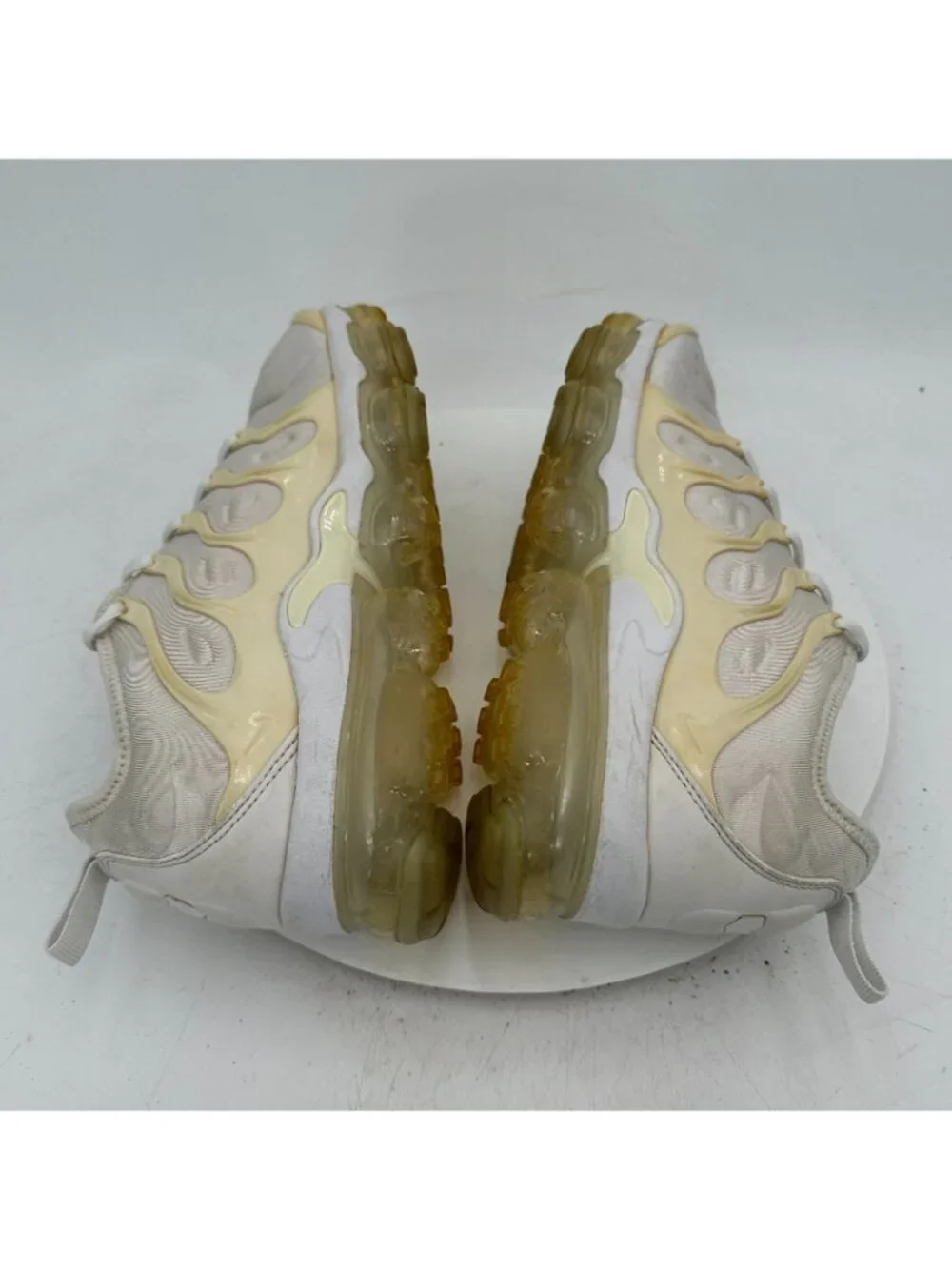 Nike Air VaporMax Plus Men Size 9 924453-100 White Platinum Running Shoes